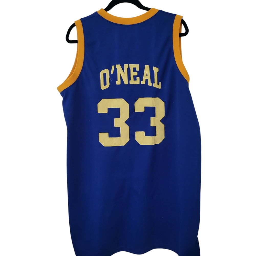 NBA High School Legends Limited Edition Shaq Jersey Blue/Yellow sz 54 - Picture 2 of 4